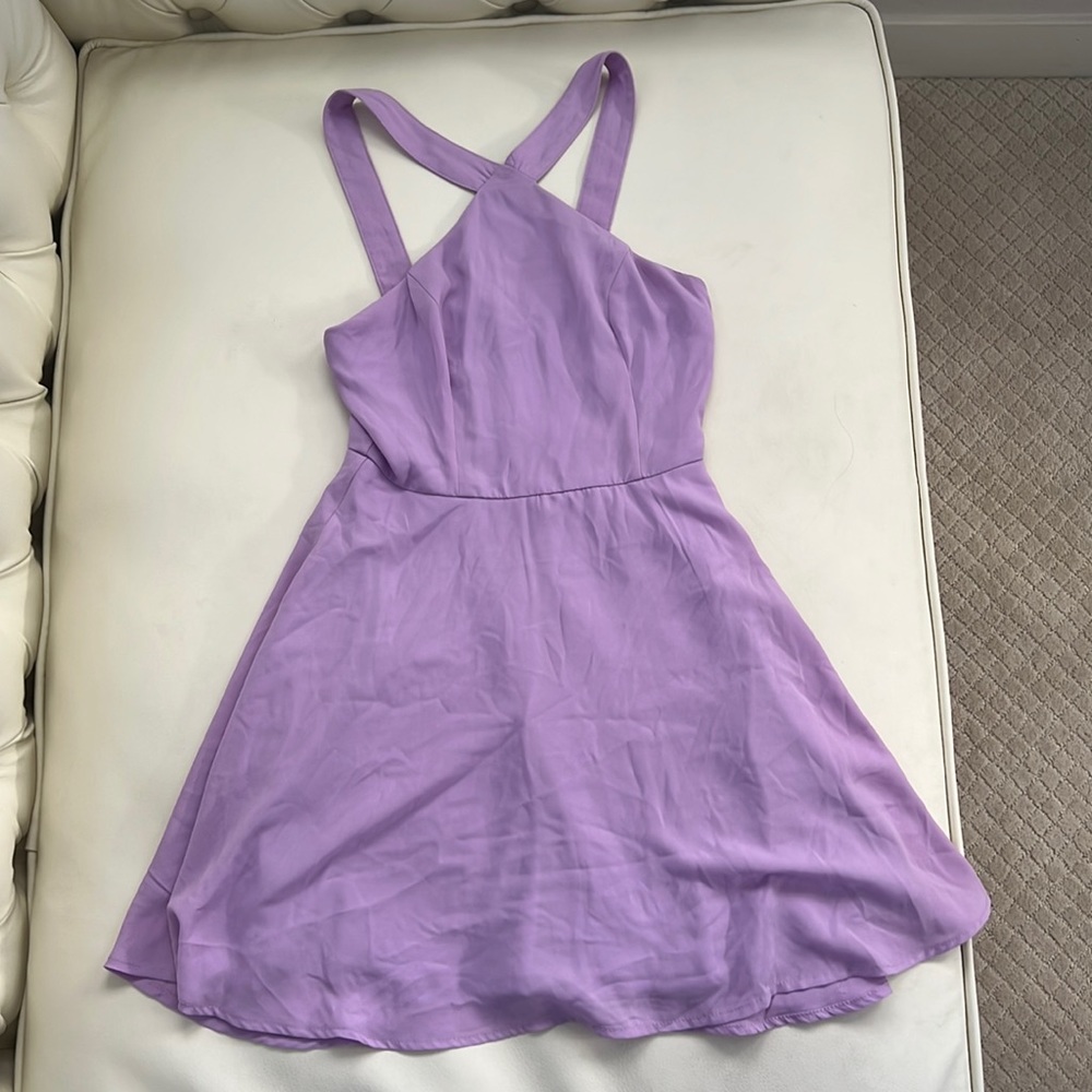 purple superdown dress